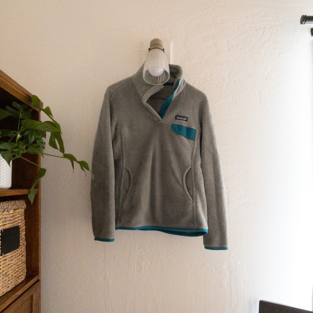 Patagonia Re-Tool Snap-T Pullover Grey/Teal
